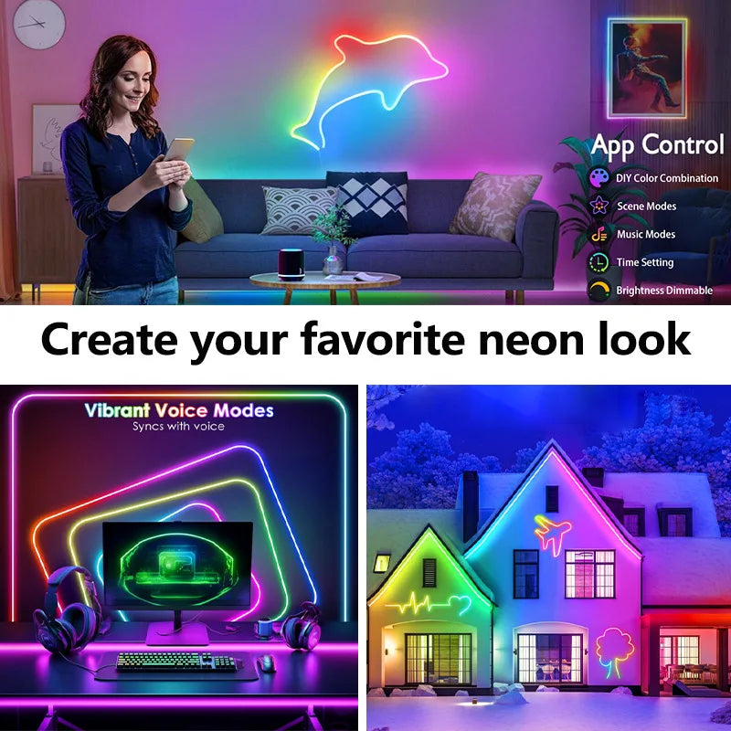 Vibrant LED Neon RGB Light Strip